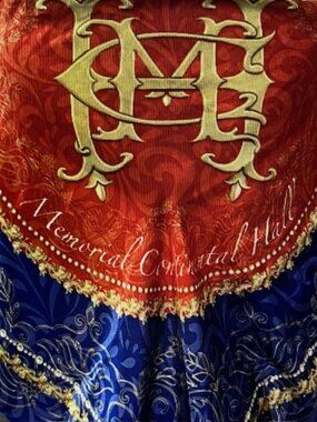 Daughters of the American Revolution Constitution Hall and Blue Floral Scarves